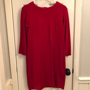Ann Taylor red knit dress